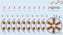 Signia Size 312 (Pack of 60) - Hearing Aid Batteries