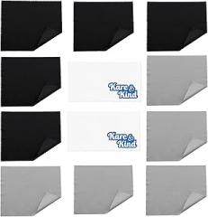 12x Microfiber Cleaning Cloths - for Cleaning Glasses, Eyeglasses, Camera Lens, iPad, Tablet, Smartphone, Laptop, Computer, TV and LCD Screens and Other Delicate Surfaces