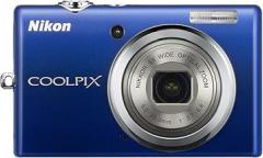Nikon Coolpix S570 12MP Digital Camera with 5x Wide Angle Electronic Vibration Reduction (VR) Zoom and 2.7-Inch LCD (Blue)
