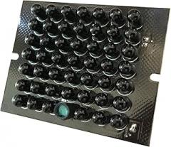 SCS Enterprises Total Invisible 940nM IR lamp Board with Light Sensor (48 Black LED Illuminator Array) 30ft Range, 120 deg, 12VDC