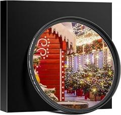 Walking Way 6 Points Star Filter 58 MM Variable Twinkle Effect Starburst Filter - Cross-Screen Filter - Slim Sparkling Effect Lens Filter