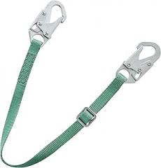 MSA 10201454 V-Series Standard Restraint Lanyard- 3', Single-Leg, 36C Small Snaphooks, Adjustable Length, Nylon Web, Durable, Work Positioning Line/Restricter