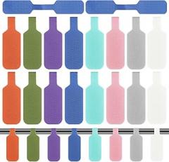 40 Pcs Cable Cord Labels, 8 Colors Cord Labels for Electronics Multicolored Handwriting Cable Tags Reusable Writable Cord Label for Home Office Electronics Computers Wire Management and Identification