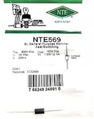 NTE Electronics NTE569 Silicon Rectifier, Fast Switching, Soft Recovery, DO-41 Package, 3 Amp, 600V