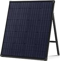 Nekteck 100 Watt Portable Monocrystalline Solar Panel with Waterproof Design & High-Efficiency Module for Battery Charging Boat, RV, Camping Use, and Any Other Off-Grid Appliances