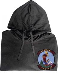 247EMBROIDERY Vaq 309 tactical electronics warfare squadron embroidered shirt Black