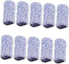 FRCOLOR 10Pcs Reusable Multi Function Finger Sleeves Breathable Finger Protectors for Gardening DIY Electronic Repair and Daily Use Durable and Comfortable Finger Covers
