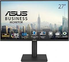 ASUS 27” 1440P USB-C RJ45 Docking Monitor (BE27ACGN) – QHD (2560x1440), IPS, 120Hz, Frameless, Speakers, Height Adjustable, DisplayPort Daisy-Chain, Power Sync, Eye Care, 3 yr Warranty