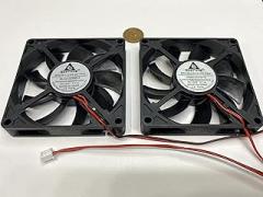 2 X Fan 24V 8015 2Pin 80x80x15mm Brushless Axial Cooler 8cm DC Cooling 80mm G6