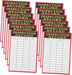 Veemoon 100Sheets Blank Inspection Record Tags for Equipment Maintenance Convenient Record Card with Border for Electronic Devices and Machine Parts Highly Visible and