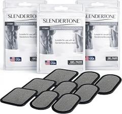 Slendertone Genuine Replacement Gel Pads – Triple Pack | Hydrogel | Even Pulse Distribution | Biocompatible & Skin-Safe | Compatible with All Slendertone Ab Belts