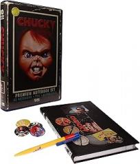 CHUCKY SET PAPELERIA VHS LIBRETA CHAPAS Y BOLIGRAFO CHUCKY