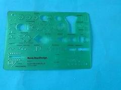 RapiDesign Berol R-311 Technical Drawing Template Electronic Symbols Made in USA