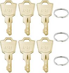 6 Pack A126 Keys Compatible with Linear Keypad,Pride Mobility Scooters Go Go Victory Series,Fire Alarm Panel and Common Panel Locks