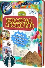 English Words Talking Book for Kids Interactive Activity for Toddler Age 3-5,600+ Sound,Electronic English Learning Travel Toy Birthday Gifts for Boys and Girls,Autism Sensory Toy Sound Book