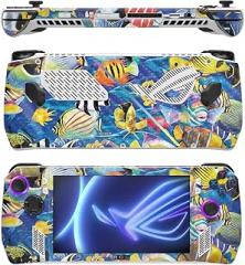 MIGHTY SKINS MightySkins Carbon Fiber Skin Compatible with Asus ROG Ally - Tropical Fish | Protective, Durable Textured Carbon Fiber Finish | Easy to Apply
