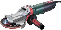 Metabo 6-Inch Flat Head Angle Grinder | 13.5 Amp | 9,600 RPM | Electronics | Non-locking Paddle Switch | Brake | WEPBF 15-120 Quick