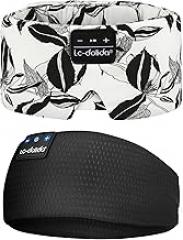 LC-dolida Extra Large Silk Sleep Mask and Bluetooth Headband Sleep Headphones