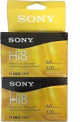 Sony Hi-8 HMPD 120 minute 2-Pack Video Camcorder Cassette Tapes