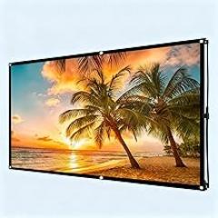 4K Compatible Portable Projector Screen for Outdoor Movies and Home Theater Setup (30 inch)