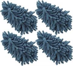 4pcs Washable Chenille Duster Replacement Microfiber Refills for Cleaning Car Interiors Home Electronics and Furniture Versatile and Reusable Cleaning Tool