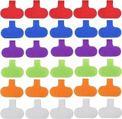 30 Pcs Multi-Color Cable Labels, Writable Cord Tags for Easy Wire Identification, Management and Identification, Reusable Cable Organizers for Electronics & Computer Cables (5 Color)