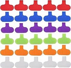 30 Pcs Multi-Color Cable Labels, Writable Cord Tags for Easy Wire Identification, Management and Identification, Reusable Cable Organizers for Electronics & Computer Cables (5 Color)