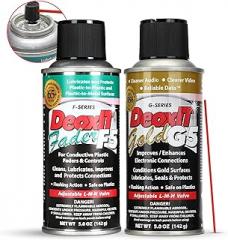 DeoxIT Electronic Contact Care Pack – Includes F5S-H6 FaderLube 5% Spray 5 oz and DeoxIT G5S-6 Gold Contact Enhancer 5% Spray 5 oz