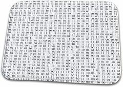 Dish Drying Mat - Digit one and zero on white. Binary pattern. Mathematics, electronics Alexis Design - Pattern Binary