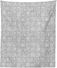 Lunarable Computer Tapestry, Technology Electronic Themed Pattern of Multitude Little Hardware Panels in Square, Fabric Wall Hanging Decor for Bedroom Living Room Dorm, 23