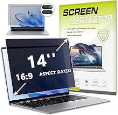 14 Inch Laptop Privacy Screen Filter Compatible with HP/Dell/Acer/Samsung/Lenovo/Toshiba for 16:9 Widescreen Display Laptop Privacy Screen Anti-Blue and Anti-Glare Protector with Webcam Cover