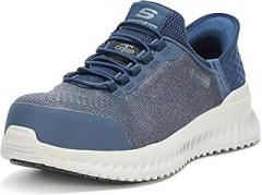 Skechers Mens Slip-ins Work: Tilido - Troxin ESD Composite Toe Bungee Slip-ins Work Shoes for Men