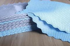 10''x10'' Fish Scale Microfiber Cleaning Cloths, 10 Packs Lint and Streak Free Cleaning Rags for Kitchen,Glasses, Dishes, Ultra Absorbent Cleaning Towel for Car Dry&Wash, Dust Cleaning