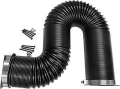 Coolerguys Thermal Plastic Duct with End Caps for Electronics and Crypto Mining (80mm Fan/3