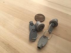 2 sets Key Switch OFF ON 12mm Lock toggle lock security electronic 1a 125v C37