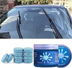 Car Cleaning Gel Multipurpose Car AC Vent Interior Dust Cleaning Gel Jelly Car Interior Keyboard PC Laptop Electronic Gadget Cleaning Kit with Fregrance (Cleaning Gel + Windshield Tablet)