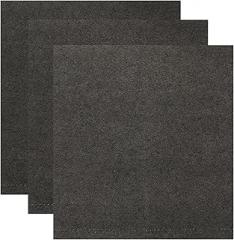 Milisten 3pcs Microfiber Cleaning Cloths for Glass and Car Polishing, Highly Absorbent 30x30cm Black Towels for Windows, Mirrors, and Multi-Surface Household Cleaning