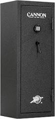 Cannon 24-Gun 30-Minute Fire Resistant Safe with Electronic Lock, Backup Key & ArmorGuard Impact-Resistant Coating – Steel Gun Safe with Adjustable Shelves & Triple Fin Smoke Seal (Black)