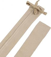 Aspen Creative 15007-22, 6' Tan Jacquard Texture Fabric Cord & Chain Cover, Easy to Install for Lighting Fixture, Cable Management, Lamp Wire Cover, Set of 2