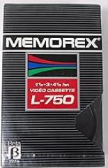 Memorex Beta Video Cassette L-750 (1.5/3/4.5 Hour Tape)