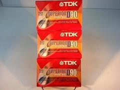 TDK Superior D90 3 pack Normal Bias sealed.