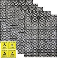 Open Top Antistatic Bags ESD Shielding Bag with Anti-Static Labels for Hard Drive SSD HDD Motherboard Video Card RAM Electronic Devices (Pack of 12) (12” x 16”)