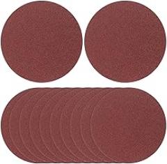 Uonlytech 100pcs Sanding Discs Hook and Sandpaper for Drill Tools Multiple Grits Wear-Resistant and Lightweight for Furniture Sanding and Woodworking