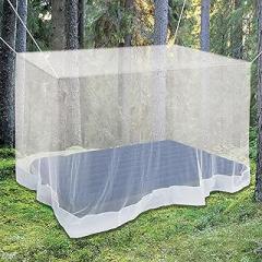 Premium Mosquito Net for Double Bed, crib, hammock or camping by Alpine Grand, Full hanging kit with extra-long strings and 8 hooks, Free Carry Bag