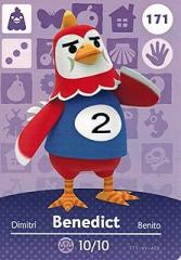 Nintendo Animal Crossing Happy Home Designer Amiibo Card Benedict 171/200 USA Version